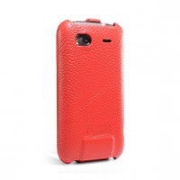 Кожаный чехол iCarer для HTC Sensation Красный