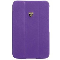 Кожаный чехол Lamborghini Diablo Smart Cover для Samsung Galaxy Tab 3 8.0 Фиолетовый