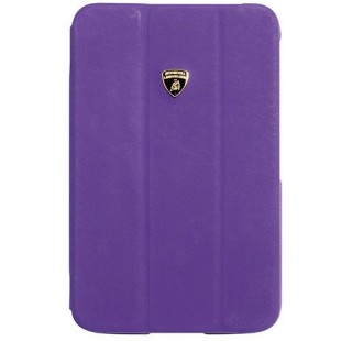 Кожаный чехол Lamborghini Diablo Smart Cover для Samsung Galaxy Tab 3 8.0 Фиолетовый оптом