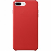 Кожаный чехол YablukCase для iPhone 7 Plus / 8 Plus красный