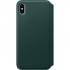 Кожаный чехол YablukCase Folio для iPhone XS Max «Зелёный лес» оптом