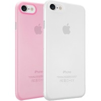 Набор чехлов Ozaki O!coat 0.3 Jelly 2 in 1 для iPhone 7 (Айфон 7) розовый+прозрачный