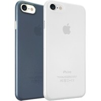 Набор чехлов Ozaki O!coat 0.3 Jelly 2 in 1 для iPhone 7 (Айфон 7) тёмно-синий+прозрачный
