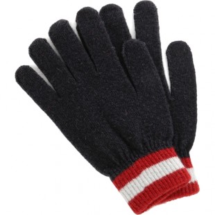 Перчатки iGloves (v22) для iPhone/iPod/iPad/etc тёмно-синие с красными полосками (Размер M) оптом