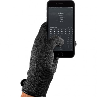 Перчатки Mujjo Double Layered Touchscreen Gloves для iPhone/iPod/iPad/etc чёрные (Размер L) оптом