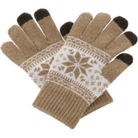Перчатки шерстяные Beewin Smart Gloves для iPhone/iPod/iPad/etc бежевые (размер L)