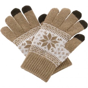Перчатки шерстяные Beewin Smart Gloves для iPhone/iPod/iPad/etc бежевые (размер L) оптом