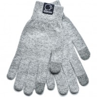 Перчатки шерстяные iGloves для iPhone/iPod/iPad/etc светло-серые (Размер M)