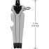 Подставка-штатив Kenu Stance Tripod для iPhone чёрный/серебристый оптом