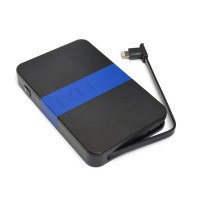 Портативный аккумулятор Tylt Energi 3K+ чёрный/синий