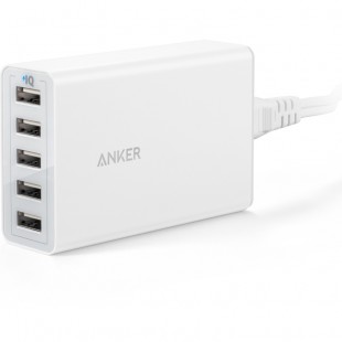 Сетевое зарядное устройство Anker PowerPort 5 белое (A2124L22) оптом