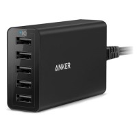 Сетевое зарядное устройство Anker PowerPort 5 чёрное (A2124L12)