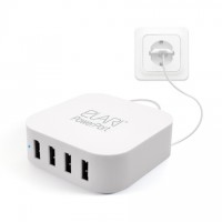 Сетевое зарядное устройство Elari Power Port PE-C06M для iPhone/iPad/Android белое