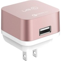 Сетевое зарядное устройство LAB.C X1 1-USB 2.4A розовое золото
