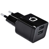 Сетевое зарядное устройство Qumo Energy 2 USB 2.1A