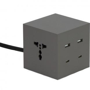 Сетевое зарядное устройство Usbepower ICON серо-коричневое (Taupe) оптом
