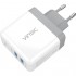 Сетевое зарядное устройство Vinsic 2 Ports USB Smart Charge (VSCW209) белое оптом