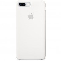 Силиконовый чехол Apple Case для iPhone 8 Plus / iPhone 7 Plus белый