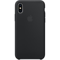 Силиконовый чехол Apple Silicone Case для iPhone X чёрный