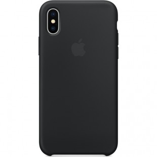 Силиконовый чехол Apple Silicone Case для iPhone X чёрный оптом