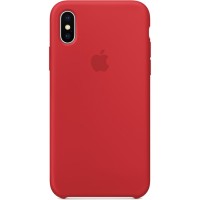 Силиконовый чехол Apple Silicone Case для iPhone X красный (PRODUCT)RED