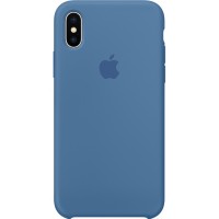 Силиконовый чехол Apple Silicone Case для iPhone X «синий деним» (Denim Blue)