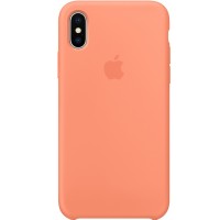 Силиконовый чехол Apple Silicone Case для iPhone X «сочный персик» (Peach)