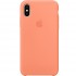 Силиконовый чехол Apple Silicone Case для iPhone X «сочный персик» (Peach) оптом