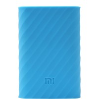 Силиконовый чехол Xiaomi Silicone Protector Sleeve для аккумулятора Mi Power Bank 10000 голубой