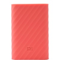 Силиконовый чехол Xiaomi Silicone Protector Sleeve для аккумулятора Mi Power Bank 10000 розовый