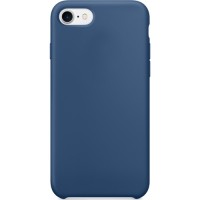 Силиконовый чехол YablukCase для iPhone 7 (Айфон 7) глубокий синий