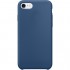 Силиконовый чехол YablukCase для iPhone 7 (Айфон 7) глубокий синий оптом