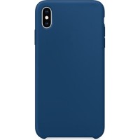 Силиконовый чехол YablukCase для iPhone X синий (Blue Horizon)