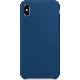 Силиконовый чехол YablukCase для iPhone X синий (Blue Horizon) оптом