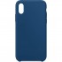 Силиконовый чехол YablukCase для iPhone X синий (Blue Horizon) оптом