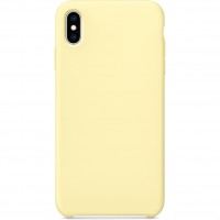 Силиконовый чехол YablukCase Silicone Case для iPhone X/Xs «Лимонный крем»