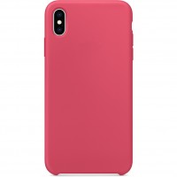 Силиконовый чехол YablukCase Silicone Case для iPhone Xs Max «Красный каркаде»