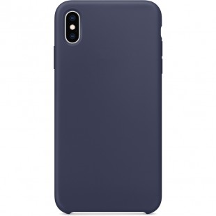 Силиконовый чехол YablukCase Silicone Case для iPhone Xs Max тёмно-синий оптом