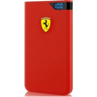 Внешний аккумулятор Ferrari LCD PowerBank 2 USB 5000 мАч красный