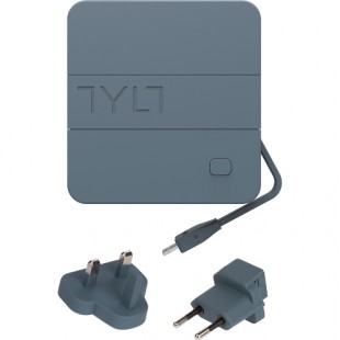 Зарядное устройство Tylt Energi 6K со встроенным аккумулятором 6000 мАч и кабелем Lightning серое оптом