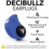 Беруши Decibullz Custom Molded Earplugs (Blue) оптом
