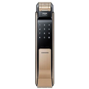 Биометрический дверной замок с ручкой Samsung SHS-P718 XBG/EN (Gold) оптом