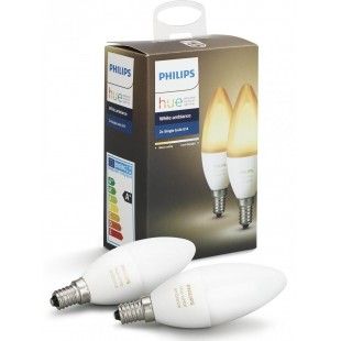 Комплект умных ламп Philips Hue White Ambiance E14 LED (2 штуки) оптом