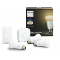 Комплект умных ламп Philips Hue White Ambiance E27 Starter Kit с пультом ДУ и блоком управления