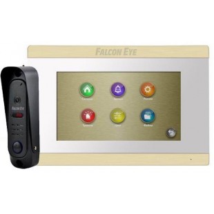 Комплект видеодомофона Falcon Eye FE-ARIES White + вызывная панель FE311A оптом
