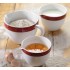 Набор круглых керамических чаш для запекания и смешивания KitchenAid Ceramic 3-Piece Nesting Mixing Bowl Set KBLR03NBER (Empire Red) оптом